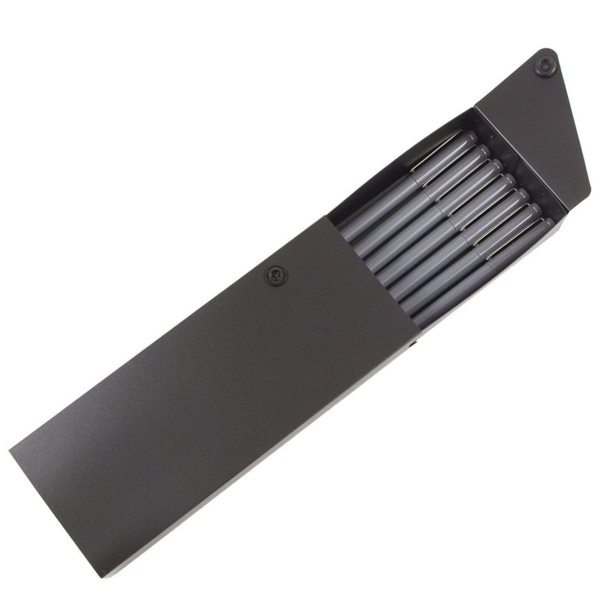 JAM Paper Sliding Pencil Case with Button Snap